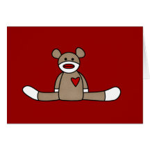 Original Sock Monkey Tshirts and Gifts Card