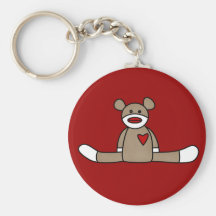 Original Sock Monkey Tshirts and Gifts Key Chains