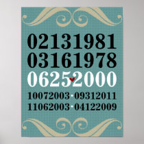 Original Special Dates Poster
