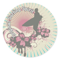 Original Surfing Spirit Tshirts and Gifts stickers
