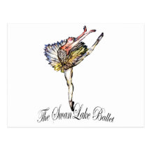 Original Swan Lake Ballet by Latidaballet! Postcard