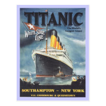Original Titanic poster Postcards