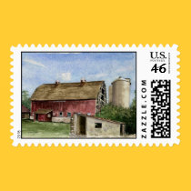 Original Trescher Barn - stamps