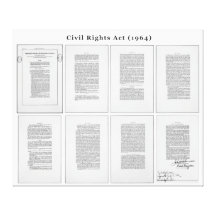 ORIGINAL United States Civil Rights Act of 1964 Canvas Prints