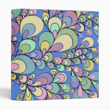 Original Vintage Hand Drawn Design 3 Ring Binders