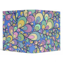 Original Vintage Hand Drawn Design 3 Ring Binders