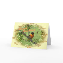 Oriole Birthday Card