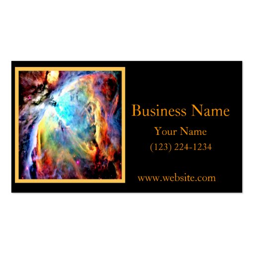 Orion Nebula Business Card Template (front side)