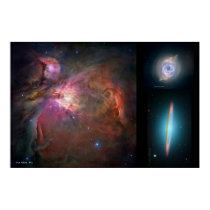 Orion Nebula, Cat's Eye Nebula, Majestic Sombrero posters