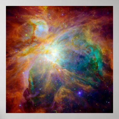 Orion Nebula (Hubble & Spitzer Telescopes) Posters