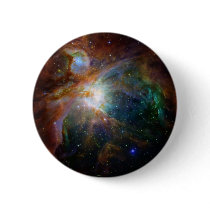 Orion nebula NASA orange starry sky Pinback Buttons
