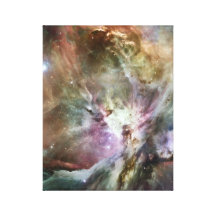 Orion Nebula Pastels Stretched Canvas Prints