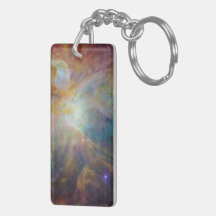 Orion Nebula Rectangular Acrylic Key Chain