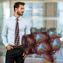 Orion Nebula Space Galaxy Tiled Necktie