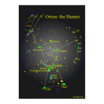 Orion the Great Hunter Constellation posters by cwyong Orion the Great Hunter Constellation posters