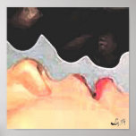 orishas kiss by Liz Loz Poster
