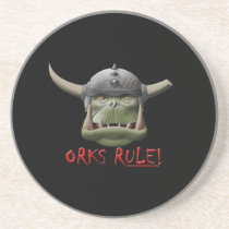 Orks Rule! Beverage Coaster