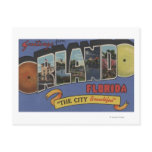 orlando, florida, large, letter, scenes, postcard,
