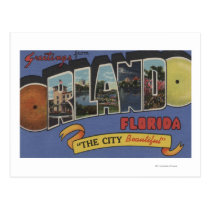 Orlando, Florida - Large Letter Scenes postcards