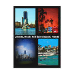 Orlando Miami South Beach Collage postcard
