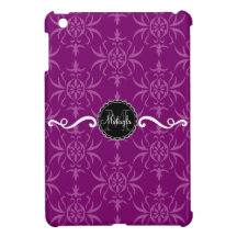 Orlee Dark Purple - Custom Monogram iPad Mini Case