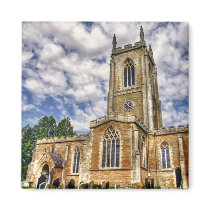 Orlingbury church HDR art fridge magnet