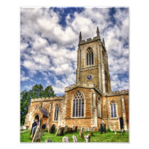 Orlingbury church HDR art photo print photography