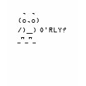 O'RLY? ASCII-Art shirt