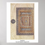 Ornament By Arab Painters Around 1375 Posters