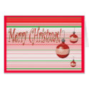 Ornament Christmas Card