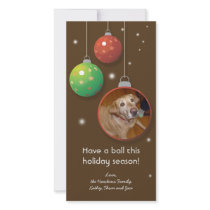 Ornament Christmas holiday custom greeting card photo cards