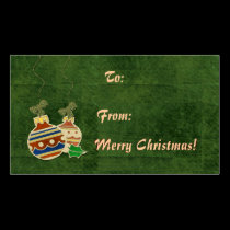 Ornament Christmas Tags business cards by Guiltypleasures Ornament Christmas Tags business cards