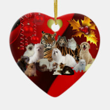 Ornament Christmas Tiger Cats Dogs