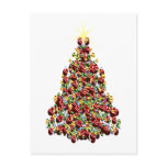 Ornament Christmas Tree postcards