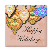 ornament, Happy, Holidays magnets by lissame73 ornament, Happy, Holidays magnets