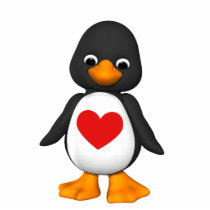 Ornament Lovey Penguin photo sculptures
