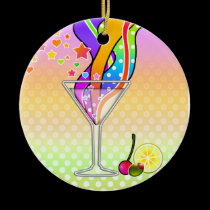 Ornament - Maxxed Pop Art Martini ornaments