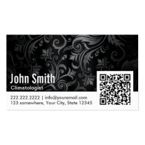 Ornament QR Code Climatologist Business Card