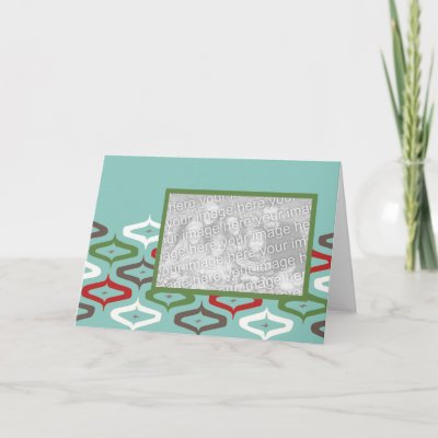 ornament retro photo template cards