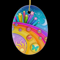 Ornament - Retro Sixties Sky Pop Art