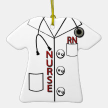 ORNAMENT - RN NURSE with STETHOSCOPE