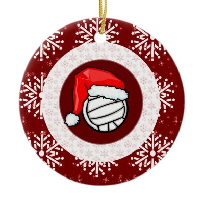 Ornament - Santa Volleyball