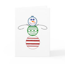 Ornament Snowman - Greeting Card