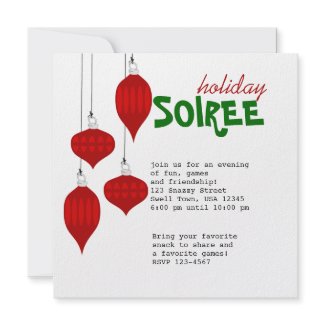 Ornament Soiree invitation
