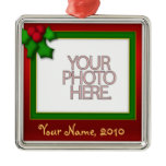 Ornament, Square Premium, Template, Add your pic!