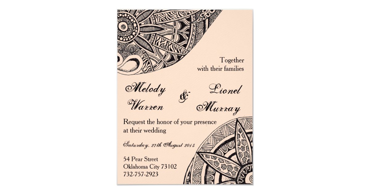 Ornament Wedding Invitation Card Zazzle