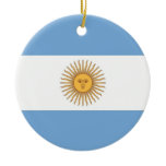 Ornament with flag of Argentina