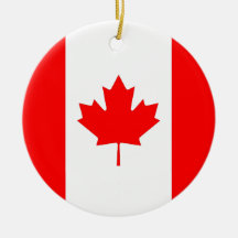 Ornament with flag of Canada
