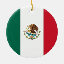 Ornament with flag of Mexico