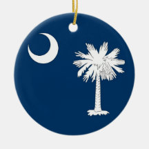 Ornament with flag of South Carolina